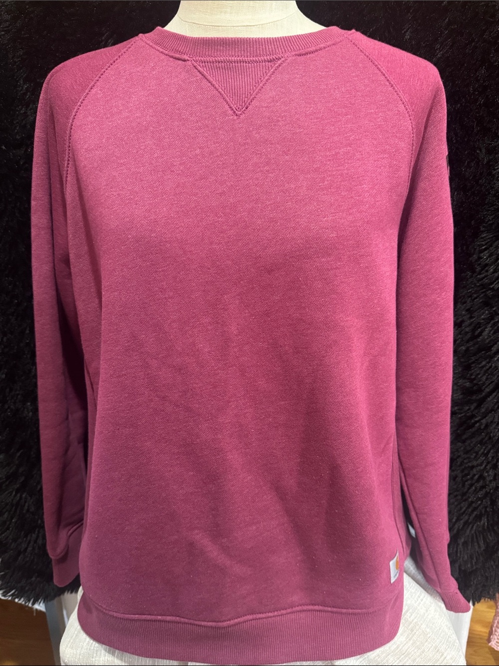 Carhartt Women’s  Crewneck Sweatshirt - Berry/Magenta